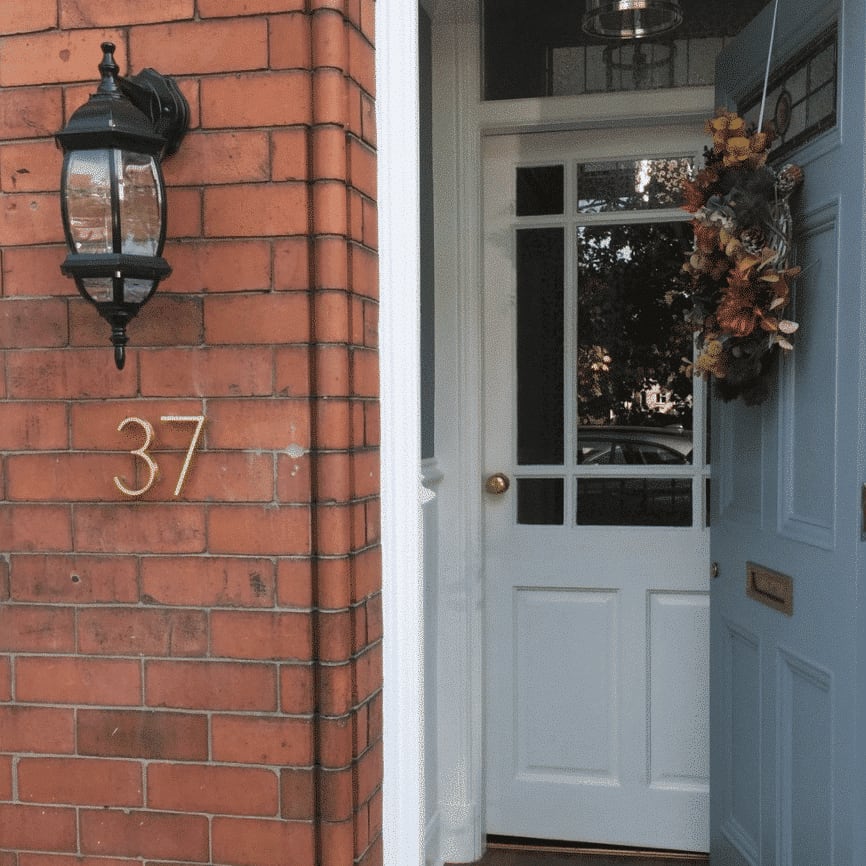 BowLift | Brass house numbers satin finish and timeless elegance