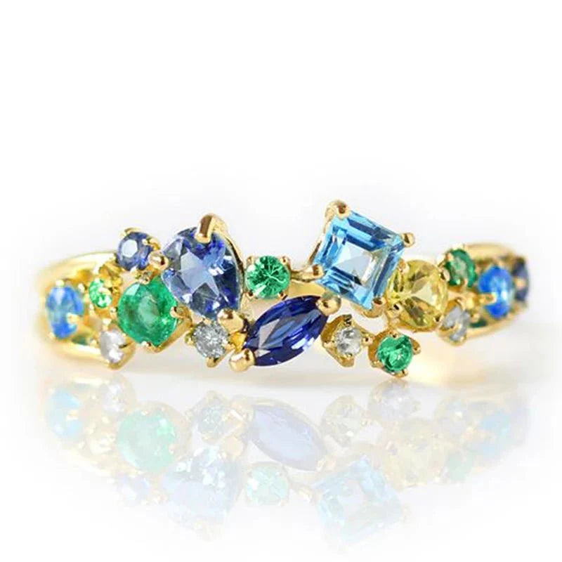 Brehn | Ozeanisches Edelsteinmine Glänzender Ring