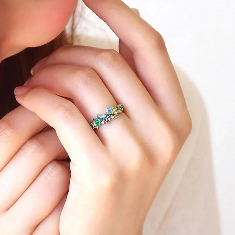 Brehn | Ozeanisches Edelsteinmine Glänzender Ring