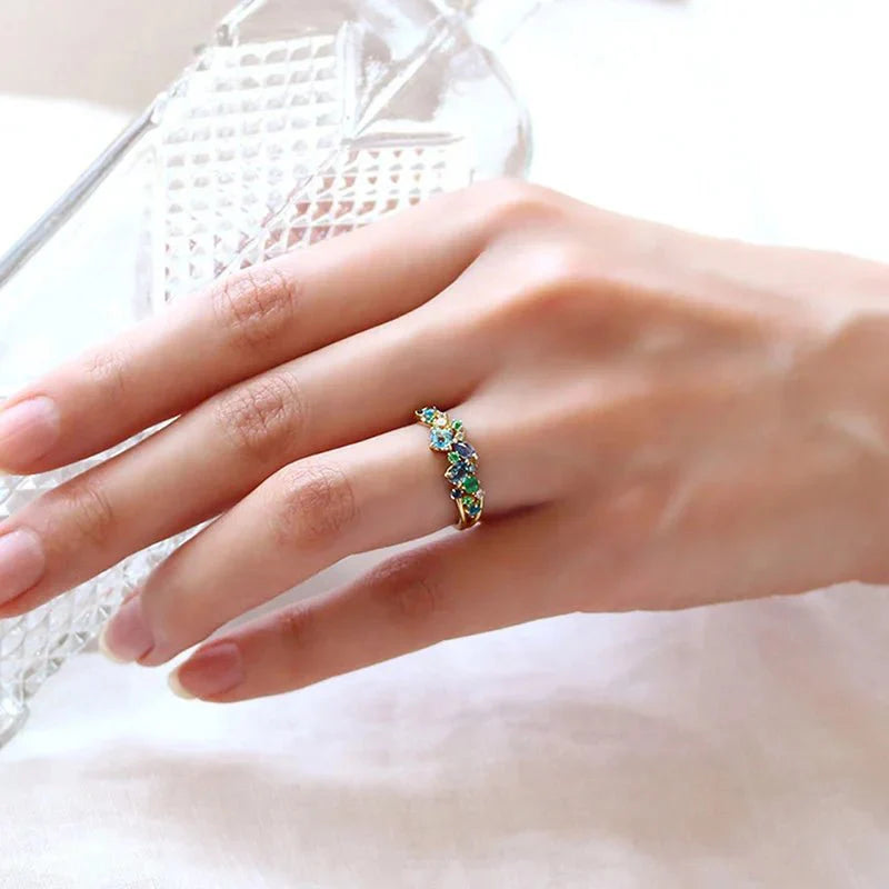 Brehn | Ozeanisches Edelsteinmine Glänzender Ring