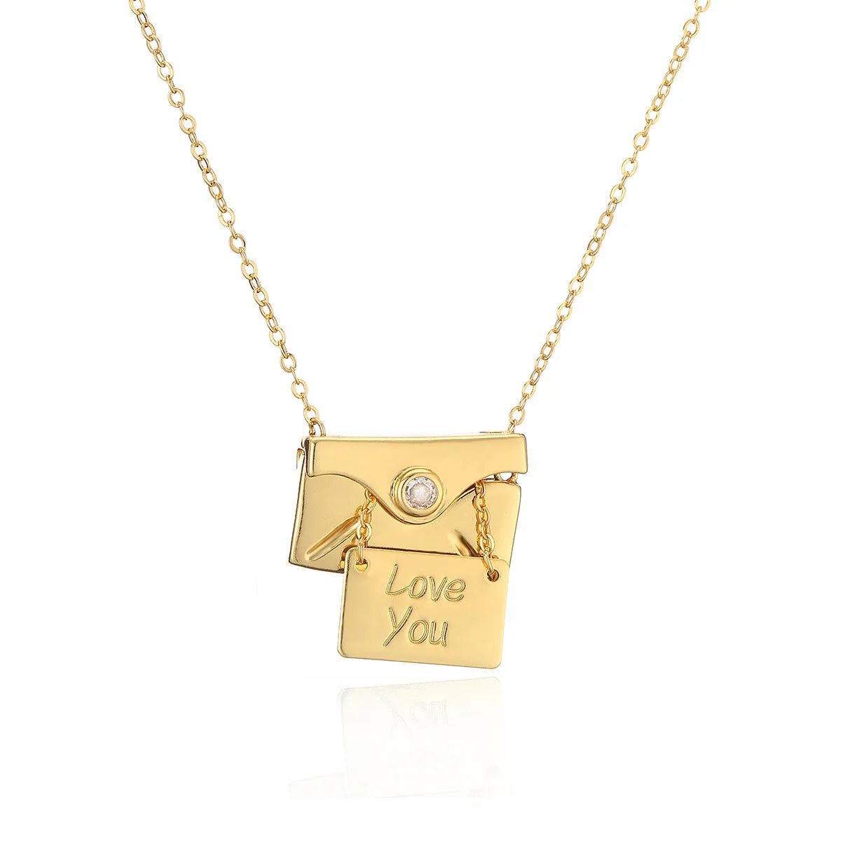 Brehn | Open & Close Ich Liebe Dich Umschlag Halskette