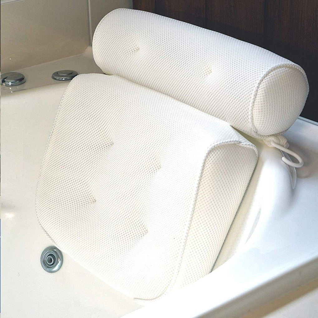 BowLift | Orthopedic Bathtub Pillow - Breathable Bathtub Head Support Pillow made of 3D Mesh Fabric with Suction Cups
