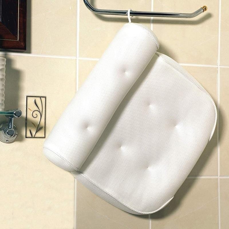 BowLift | Orthopedic Bathtub Pillow - Breathable Bathtub Head Support Pillow made of 3D Mesh Fabric with Suction Cups
