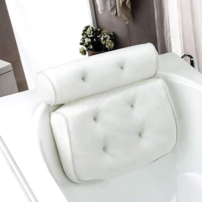 BowLift | Orthopedic Bathtub Pillow - Breathable Bathtub Head Support Pillow made of 3D Mesh Fabric with Suction Cups