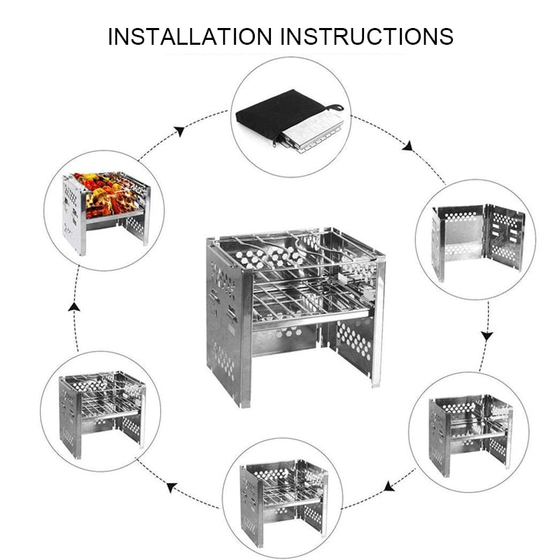 Outdoor Tragbarer BBQ-Grill | Brehn