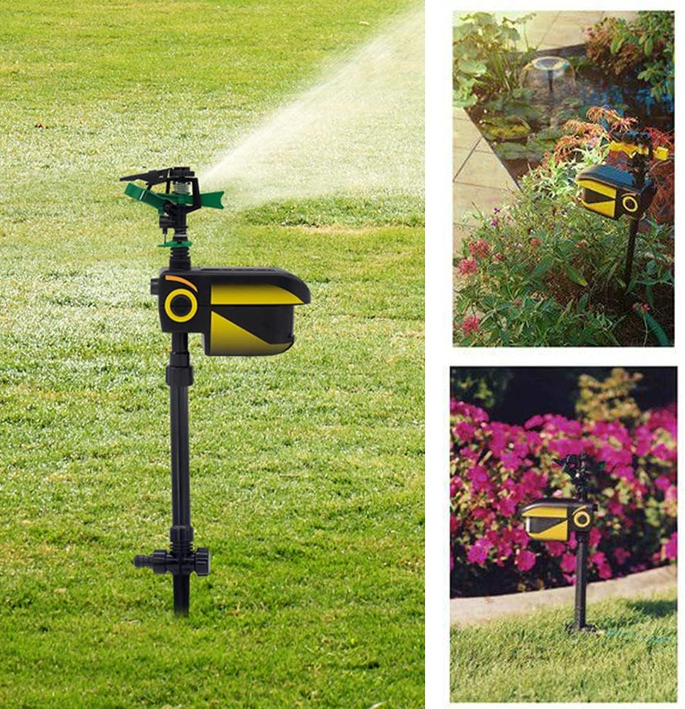 Automatischer, bewegungsaktivierter Gartensprenger zur Tierabwehr – Gartensprenger mit Tiersensor für den Außenbereich