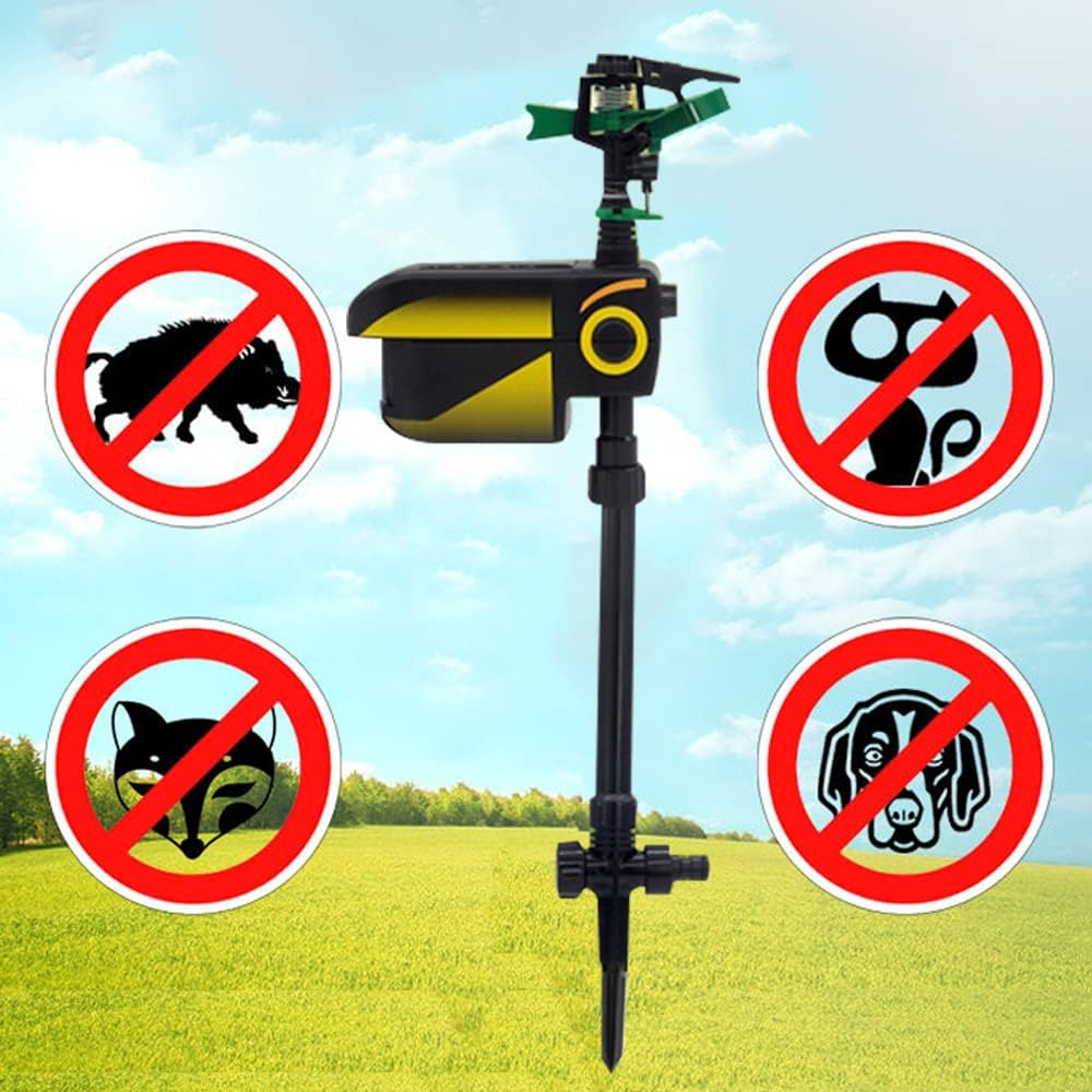 Automatischer, bewegungsaktivierter Gartensprenger zur Tierabwehr – Gartensprenger mit Tiersensor für den Außenbereich