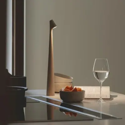 Brehn | Edle Nachttischlampe im kreativen Design – dekorative Tisch- und Schlafzimmer-Stimmungsleuchte