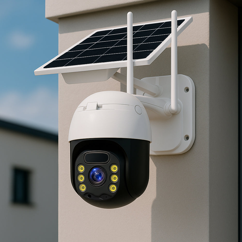 Kabellose Überwachungskamera – solarbetrieben – 2K Full HD | Brehn