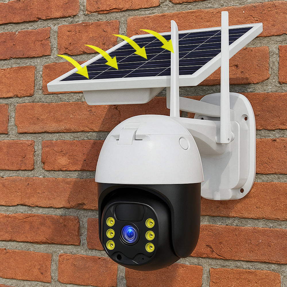 Kabellose Überwachungskamera – solarbetrieben – 2K Full HD | Brehn