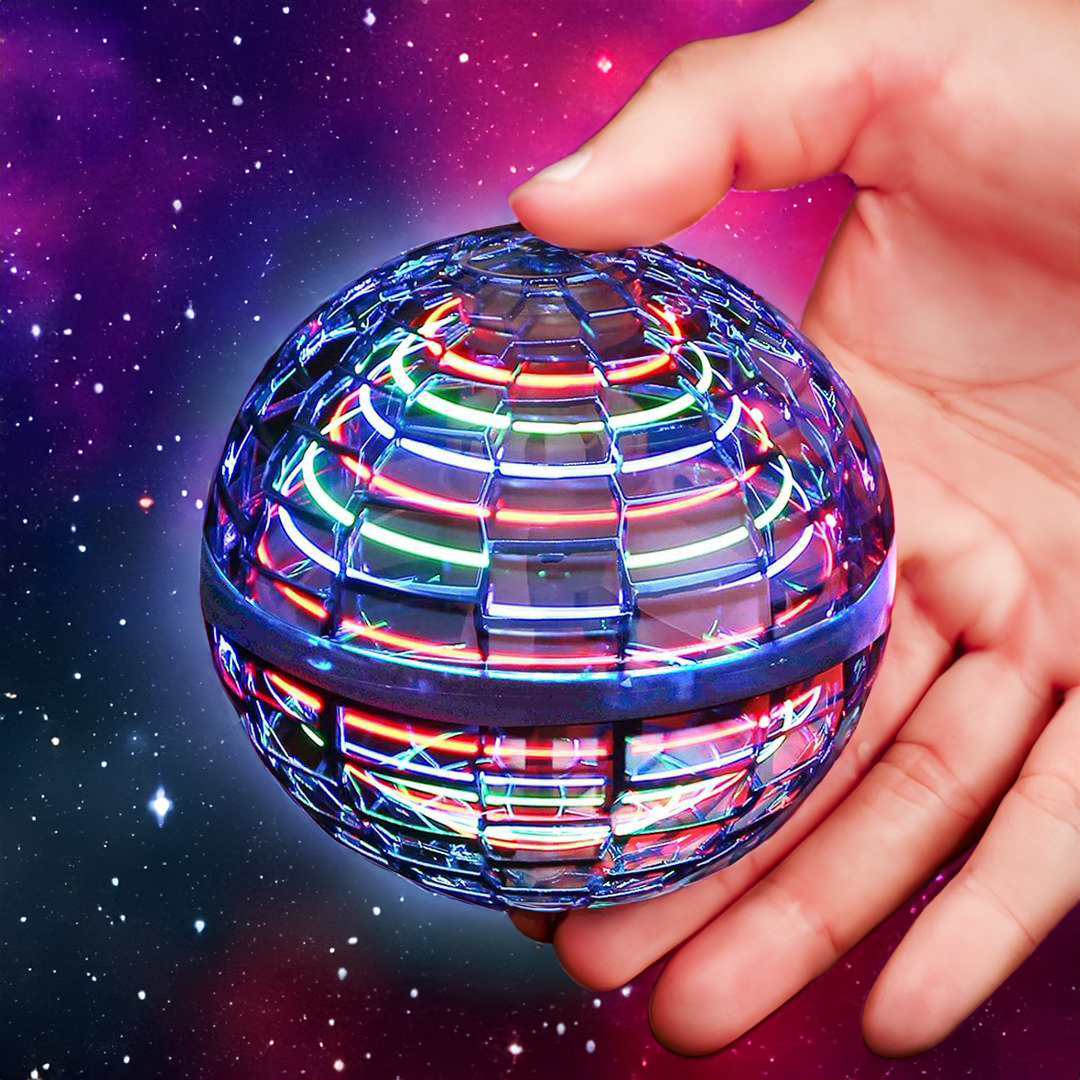 Brehn | Der Original Flying Orb Ball | Aerodynamischer Flug-Spinner mit LED-Effekten | 360° Rotation & Boomerang-Funktion | Stoßfestes Gehäuse & USB-Schnellladung