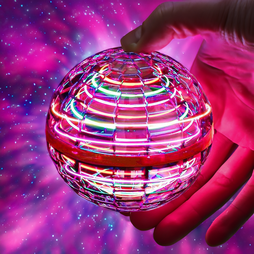 Brehn | Flying Orb Ball | Aerodynamisches 360°-Fluggerät | Intelligente Kreiselstabilisierung | Stoßfeste Polypropylen-Struktur | USB-Schnellladung | LED-Effekte