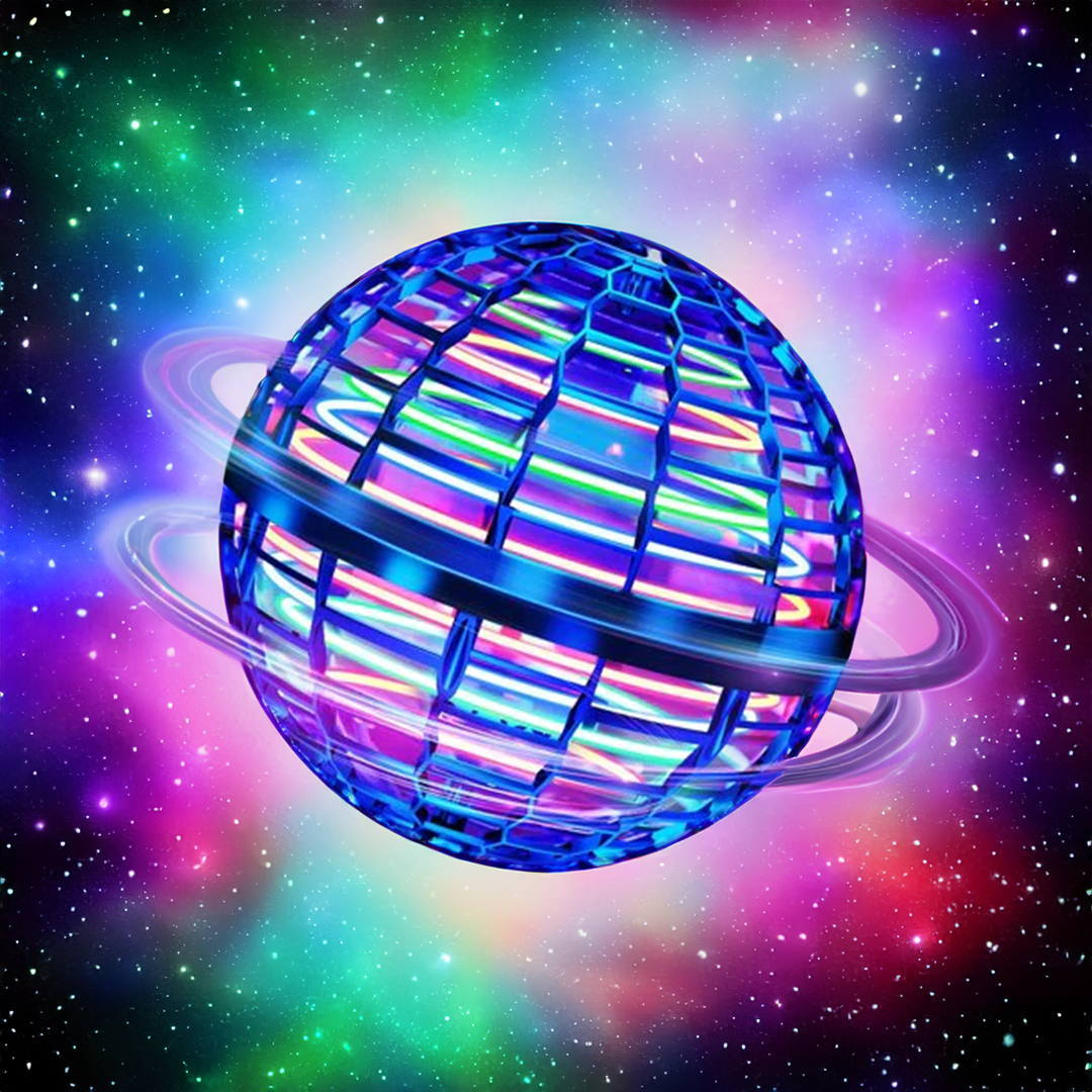 Brehn | Flying Orb Ball | Aerodynamisches 360°-Fluggerät | Intelligente Kreiselstabilisierung | Stoßfeste Polypropylen-Struktur | USB-Schnellladung | LED-Effekte