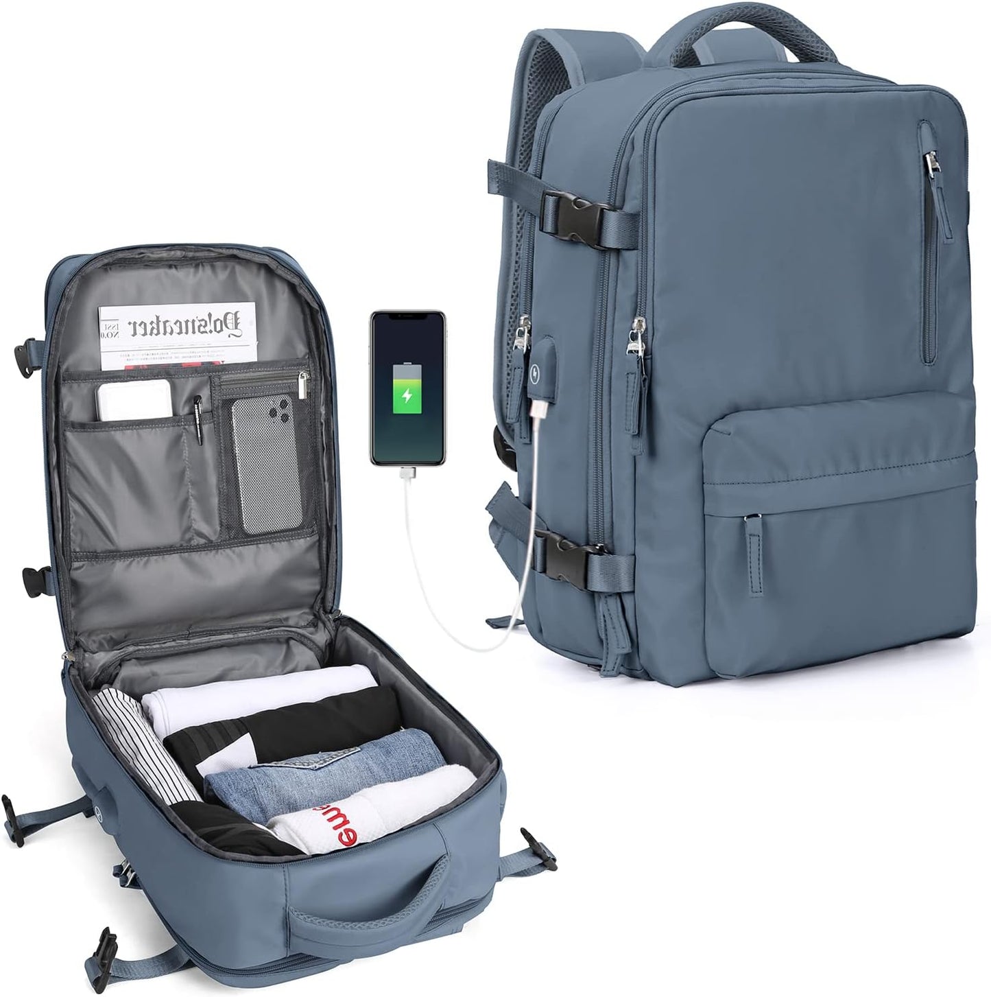 Multi-Compartment Laptop Tragetasche mit verstellbarem Schultergurt | Brehn