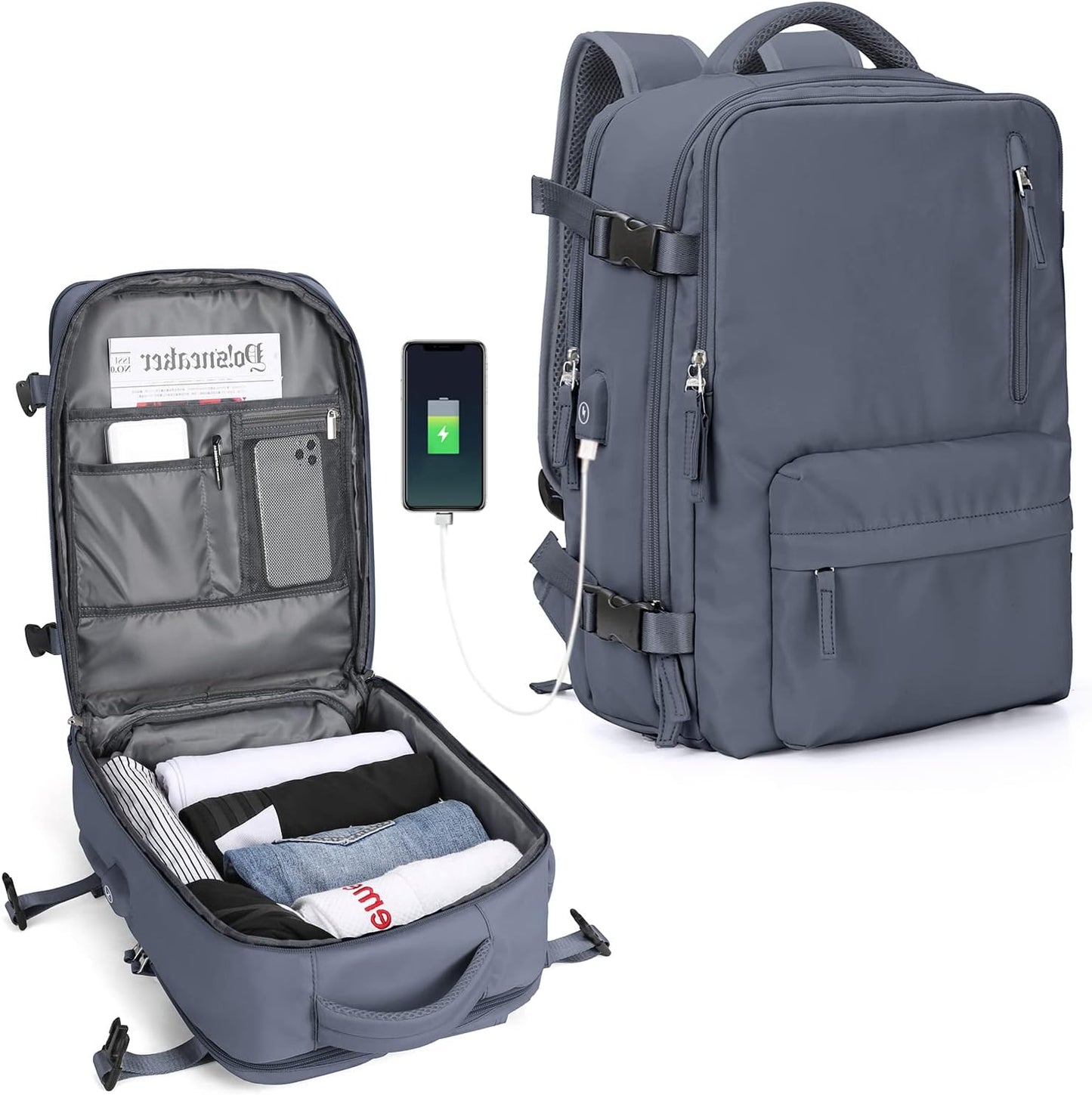 Multi-Compartment Laptop Tragetasche mit verstellbarem Schultergurt | Brehn