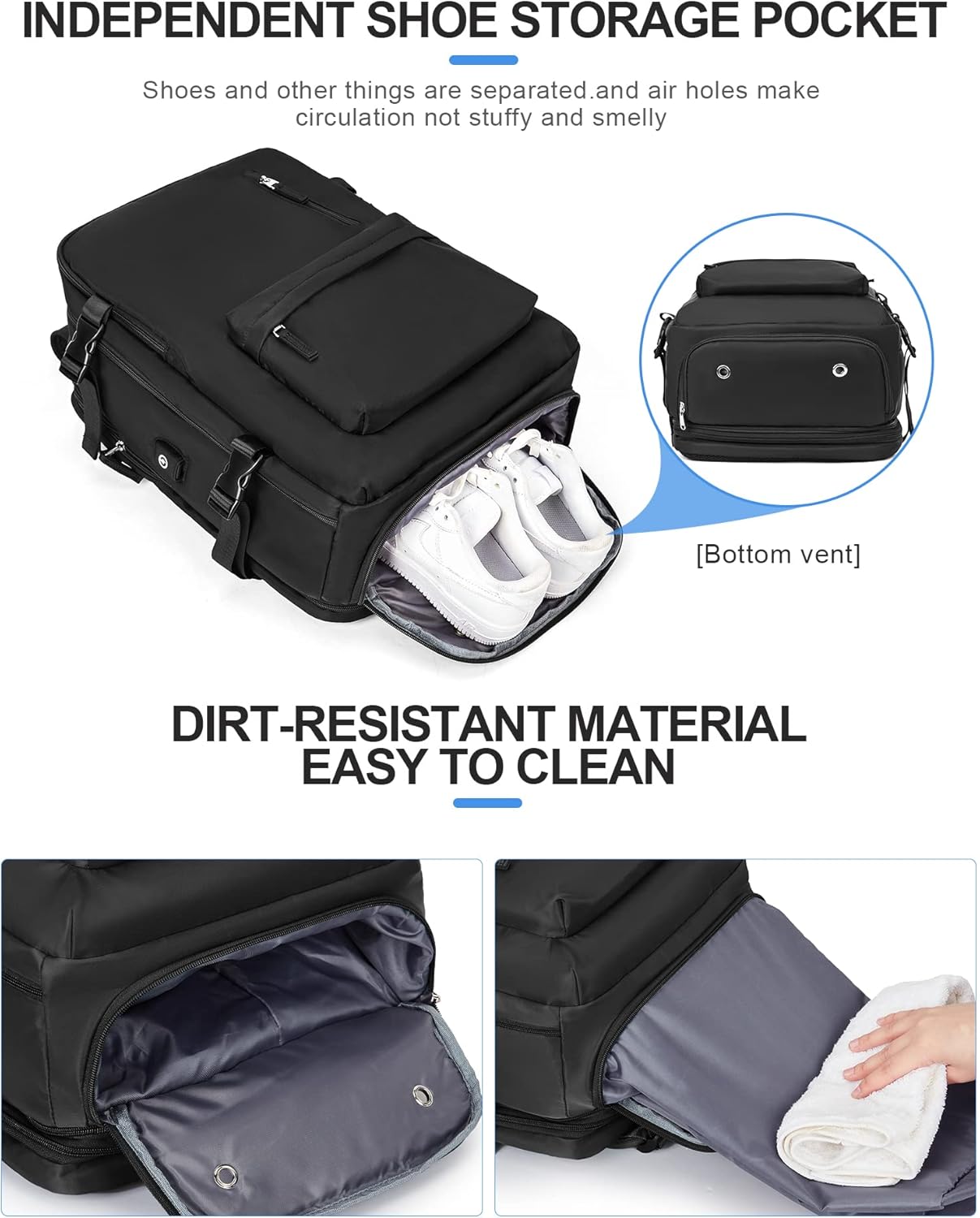 Multi-Compartment Laptop Tragetasche mit verstellbarem Schultergurt | Brehn