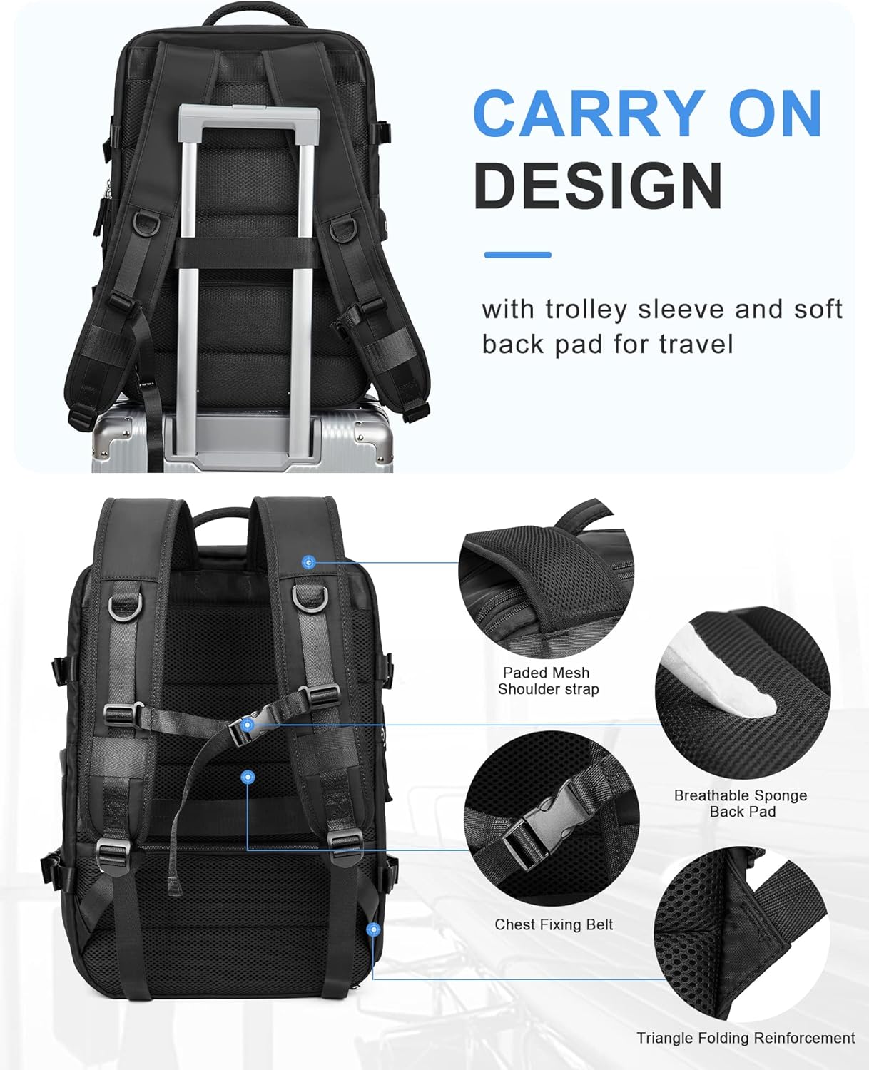 Multi-Compartment Laptop Tragetasche mit verstellbarem Schultergurt | Brehn