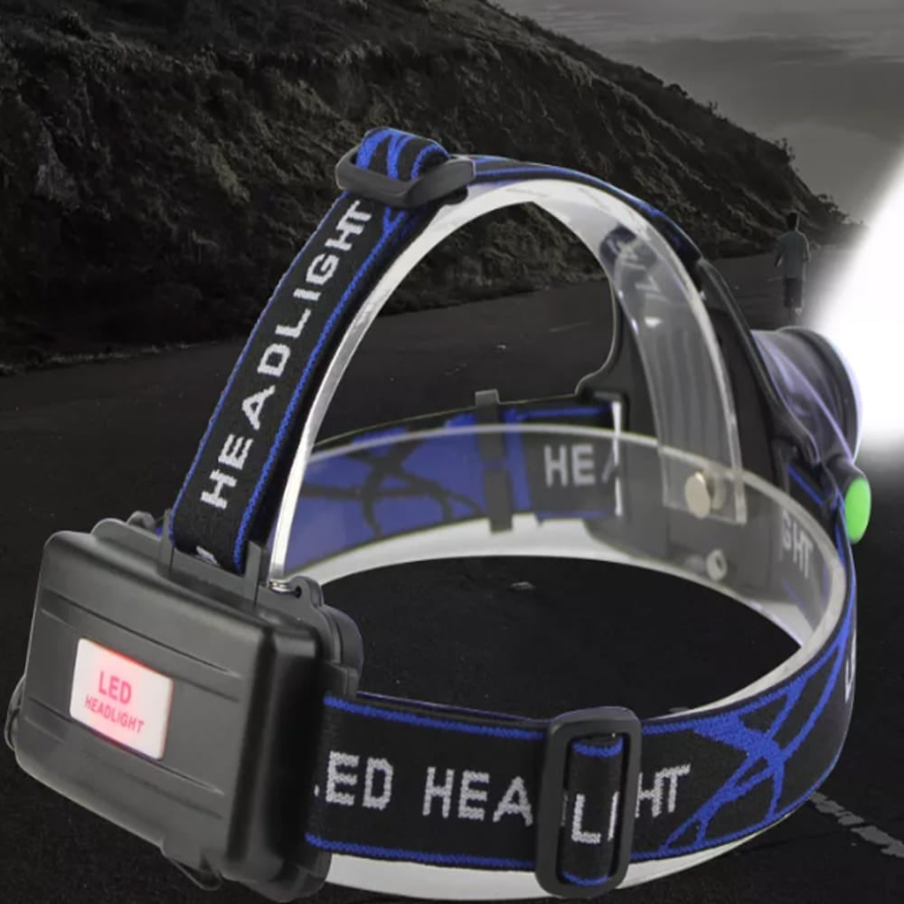Stirnlampe 1800 Lumen mit einstellbarem Fokus und Zoom | Brehn