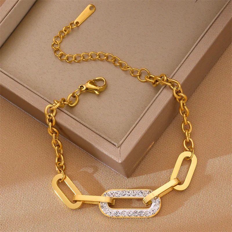 Brehn | Paperclip-Diamant-accentuierte Armband