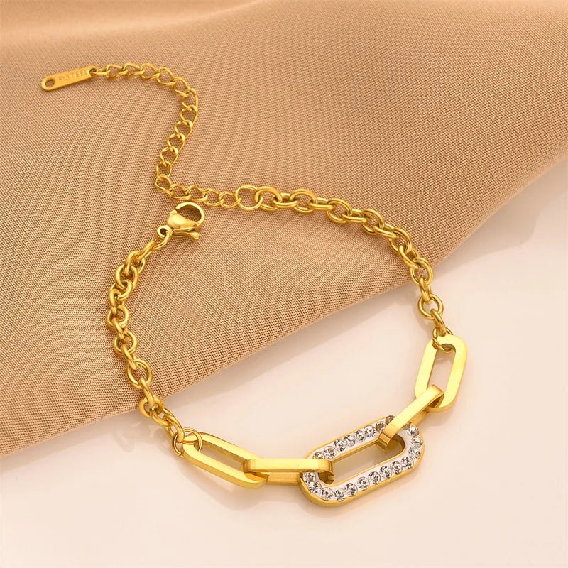 Brehn | Paperclip-Diamant-accentuierte Armband