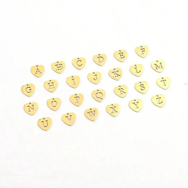 Brehn | Büroklammer Herz Buchstaben Anfang Choker Halskette