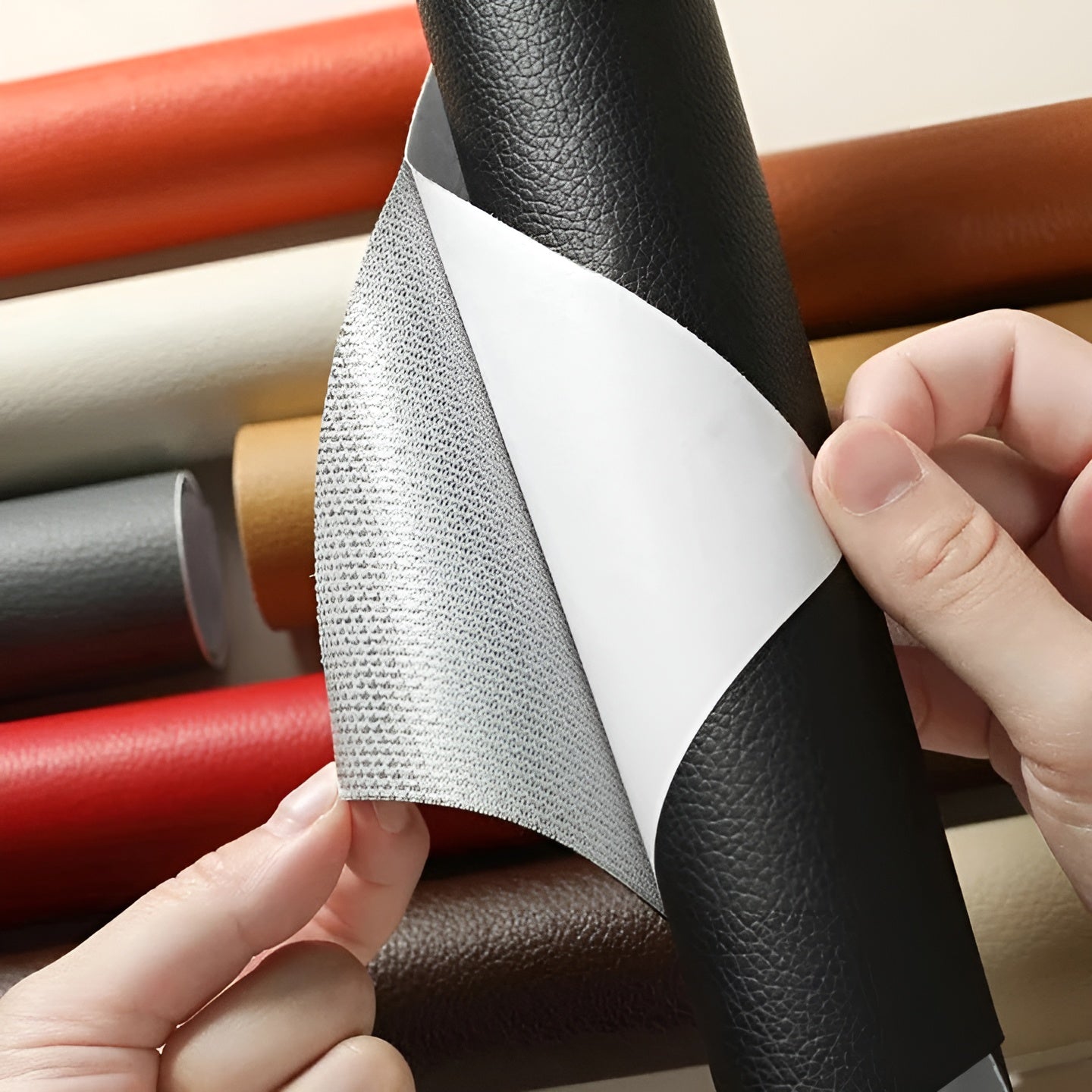 Selbstklebende Lederflicken – Einfach zur Reparatur von Möbeln, Taschen und Kleidung | Brehn