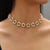 Brehn | Perle Floral Gänseblümchen Choker Halskette