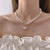 Brehn | Perlenherzverschluss Choker-Halskette