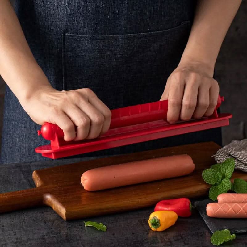 Hot-Dog-Schneider – Kreuzschlitze für gleichmäßiges Garen