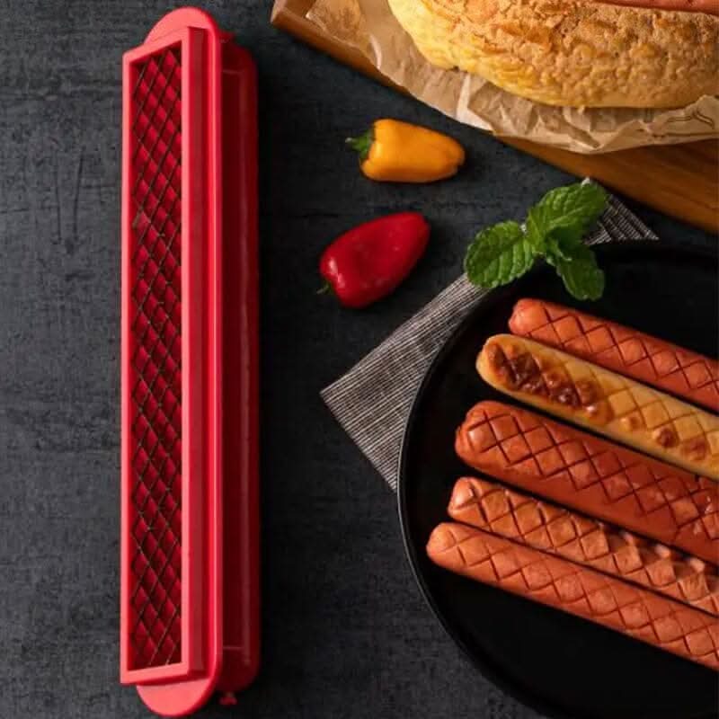 Hot-Dog-Schneider – Kreuzschlitze für gleichmäßiges Garen