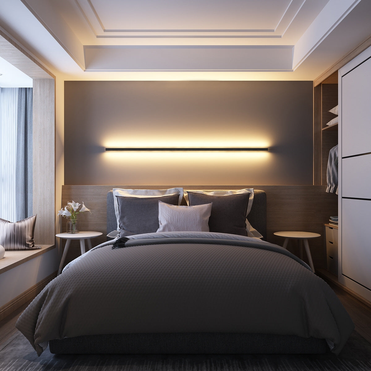 Brehn | Lineare minimalistische und moderne Wandleuchte