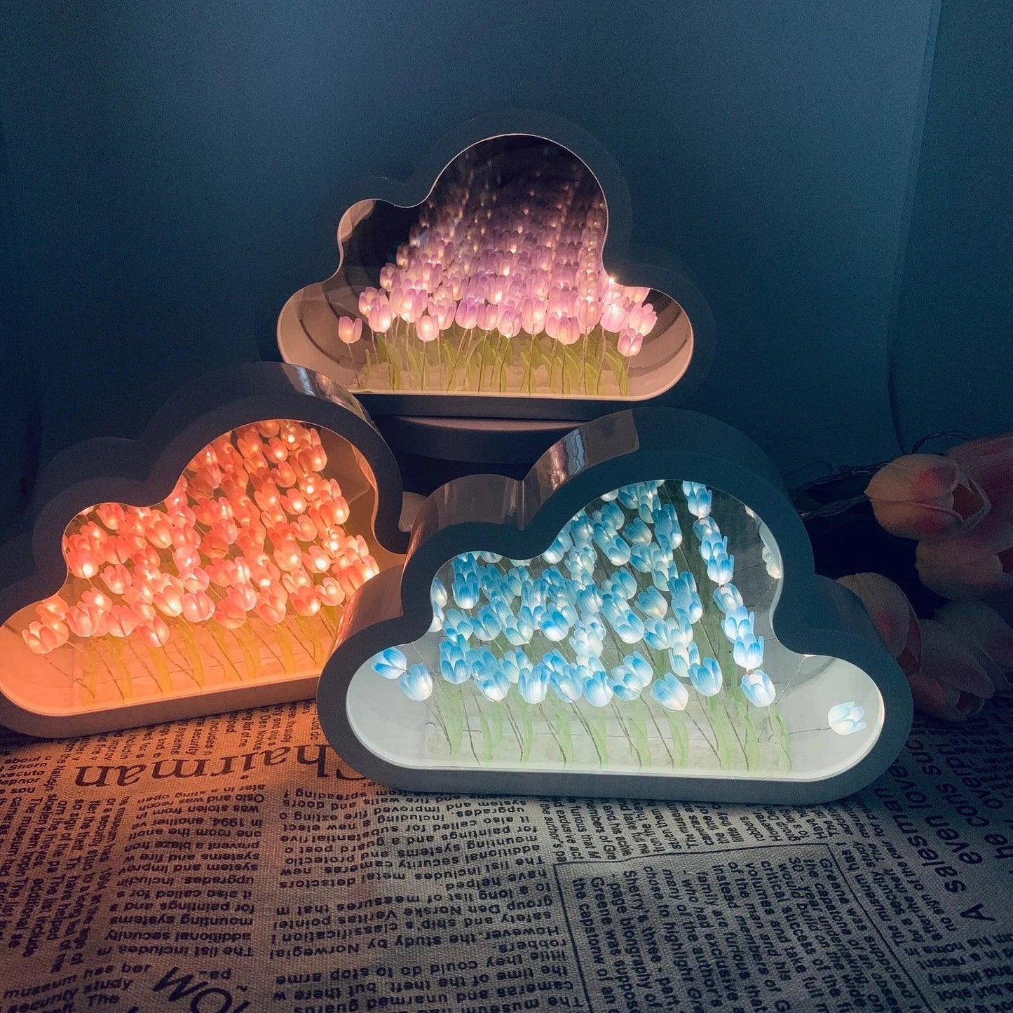 Tulip Cloud LED Spiegel – Magisches Licht & Dekoratives Design | Brehn