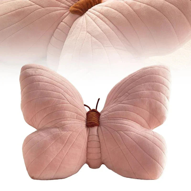 Pink Plüsch Schmetterlingskissenpolster für Sofa und Schlafzimmer | Brehn