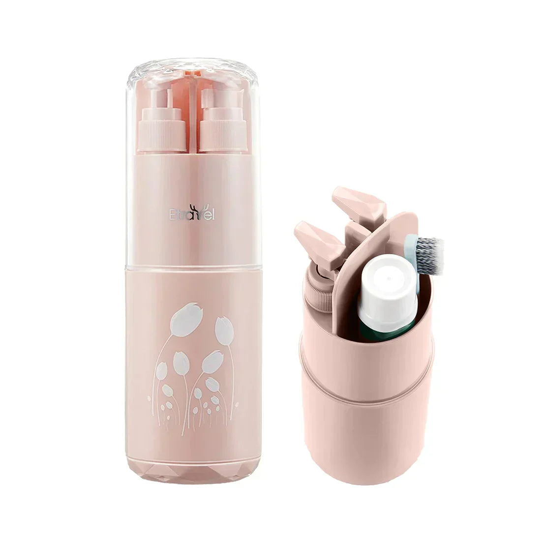 Brehn | LuxeVoyage Elite Reise-Kulturbeutel Set | 8-in-1 minimalistische Essentials für mühelose Organisation und Stil unterwegs