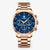Herren-Chronograph mit Lederarmband und Datumsanzeige