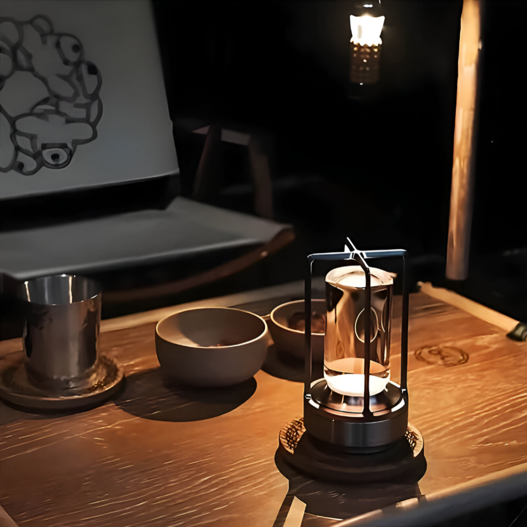 ElegantLight – Wasserdichte Portae Tae Lampe mit Dimmae LED-Beleuchtung für den Innen- und Außenbereich