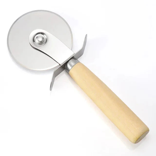 Pizzaschneider Holzgriff Teigschneider Schneidscheibe Schneider | Brehn
