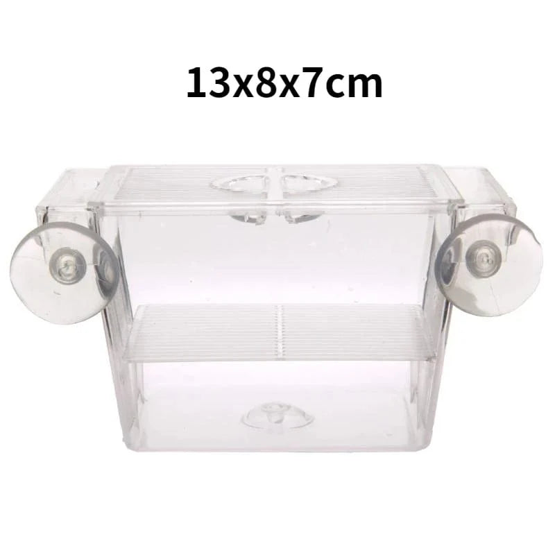 Aquarium Zucht Inkubator Isolationsbox Doppelter Layer 4 Räume Transparentes Acryl Selbstschwimmende Fischbrutkasten Fischtank | Brehn