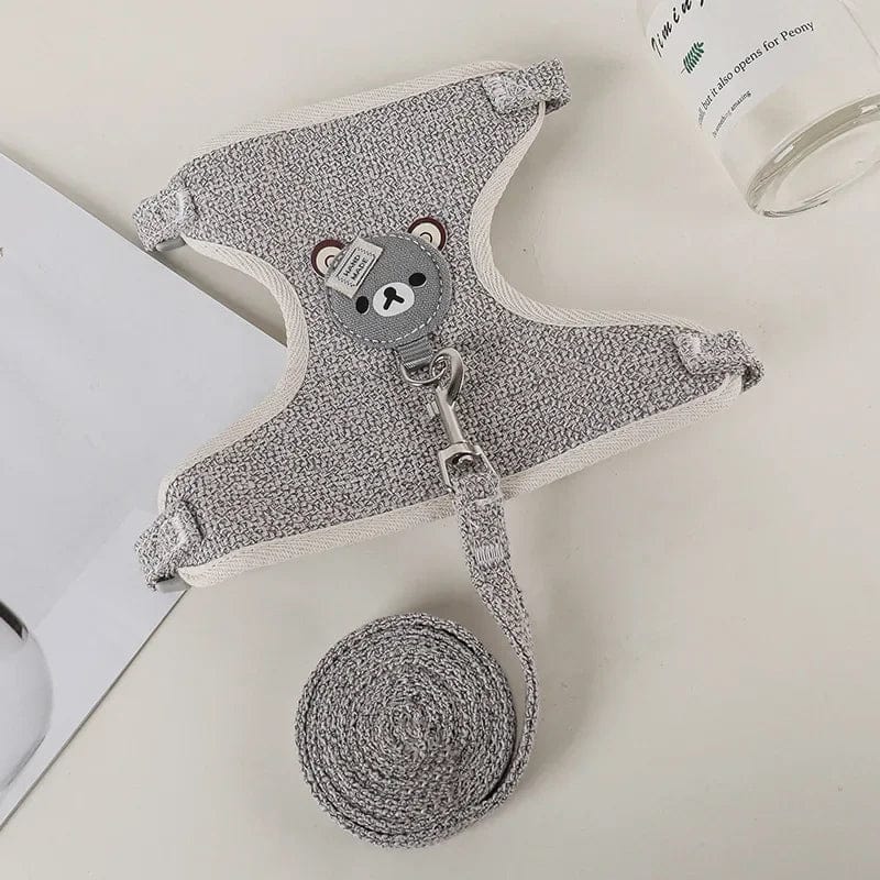 Süßes Kaninchen Geschirr Leine Set Bunny Haustierzubehör Kleintiertrage Teddy Katze Leine Kaninchenkragen Kaninchenzubehör | Brehn