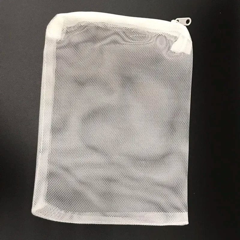 10Stk Filternetzbeutel Mesh-Beutel Aquarium Teich für Bio-Ball Kohlenstoffmedien Ammoniak Aquarium Fischtank Isolierbeutel Weiß Schwarz | Brehn