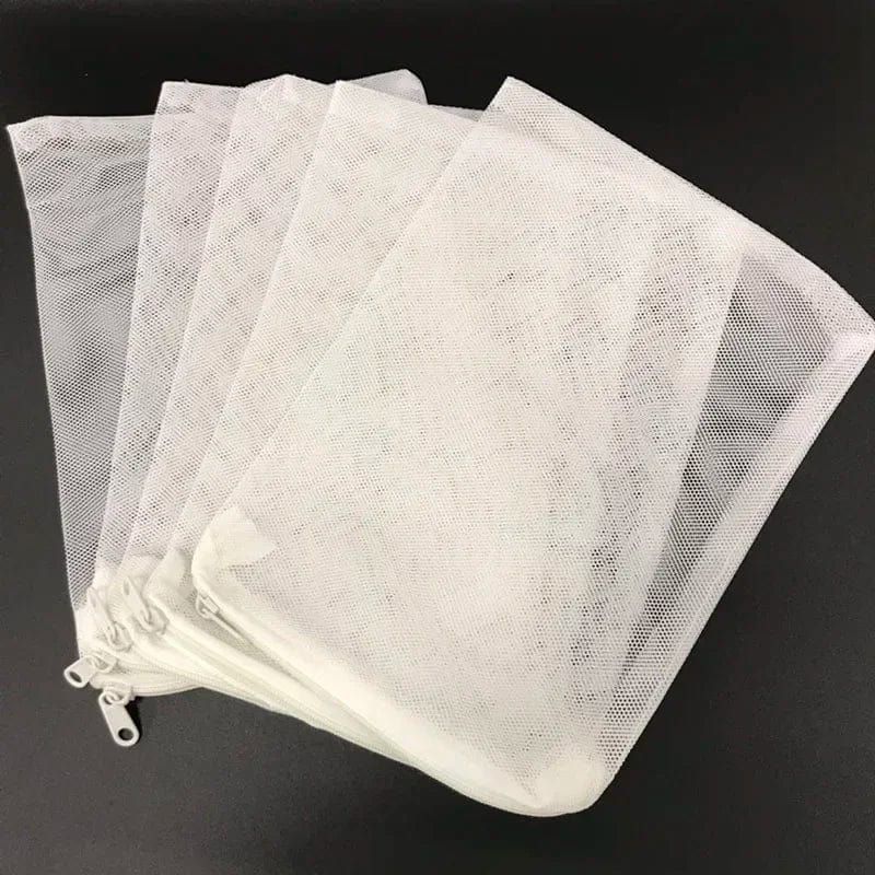 10Stk Filternetzbeutel Mesh-Beutel Aquarium Teich für Bio-Ball Kohlenstoffmedien Ammoniak Aquarium Fischtank Isolierbeutel Weiß Schwarz | Brehn