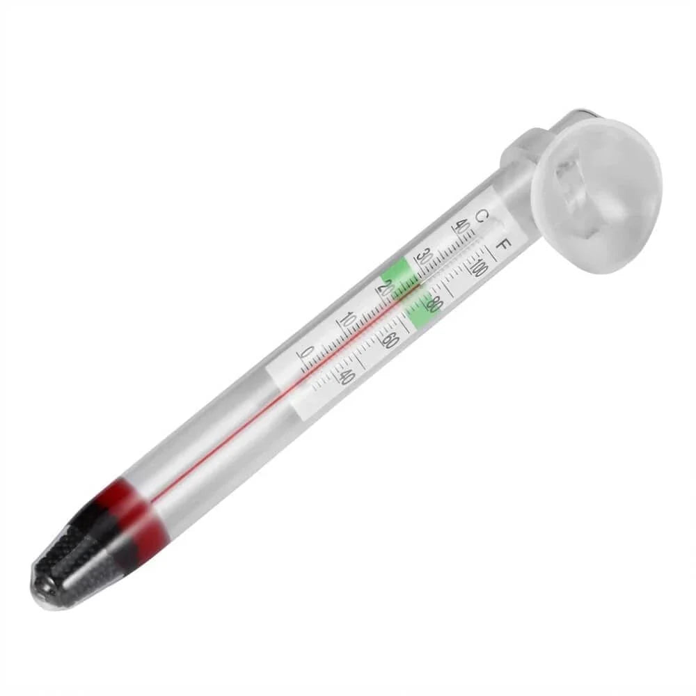Schwebendes Aquarienthermometer Fischtank Glas Temperaturmesswerkzeug mit Saugnapf Fahrenheit Celsius Zubehör | Brehn