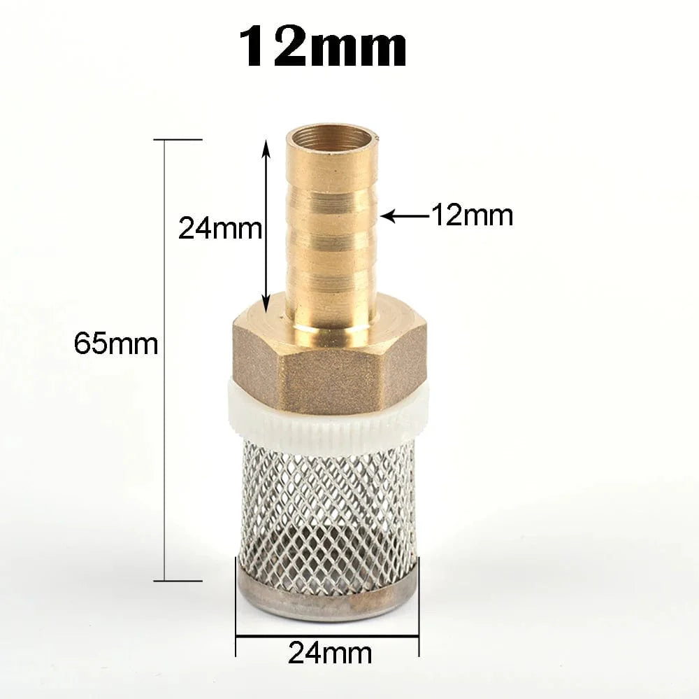 6-19mm Edelstahl-Mesh-Filter 1/2" Weiblich Zoll Gartenbewässerungspumpe Schutzschlauch Wasserreinigungs-Mesh Messingfilter | Brehn