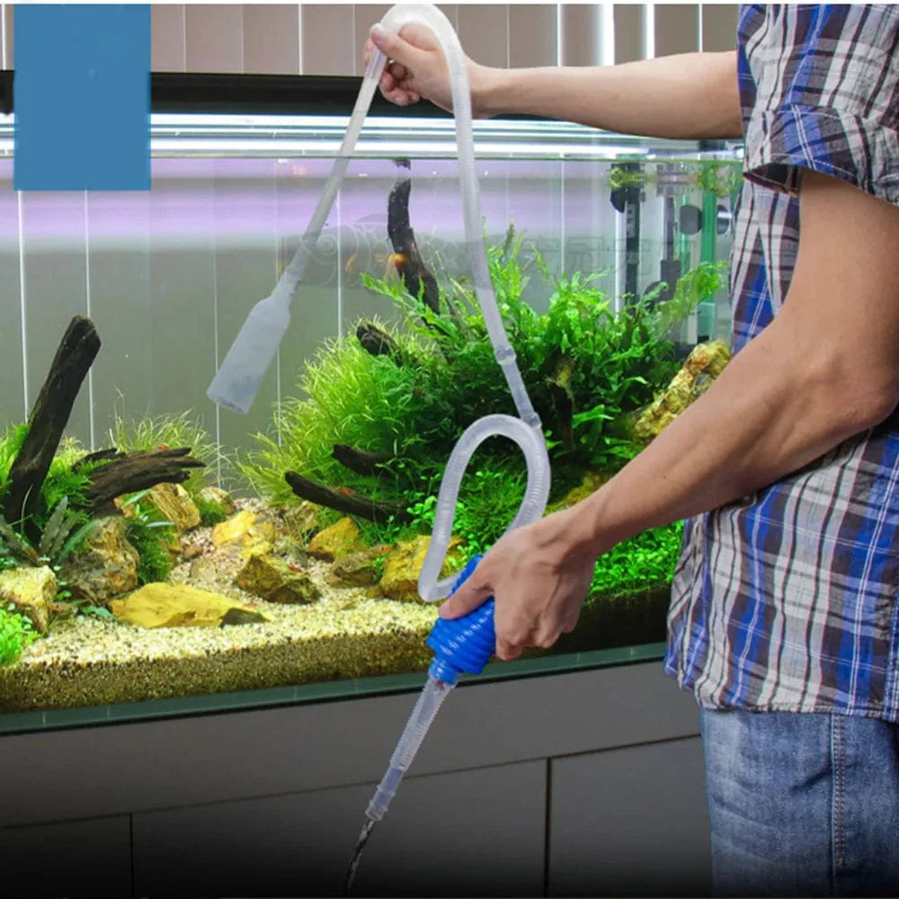 Aquarium Siphon Fischtank Siphon Staubsauger Pumpe Semi-automatischer Wasserwechsel Wechselt Kies Wasserfilter Acuario Zubehör | Brehn