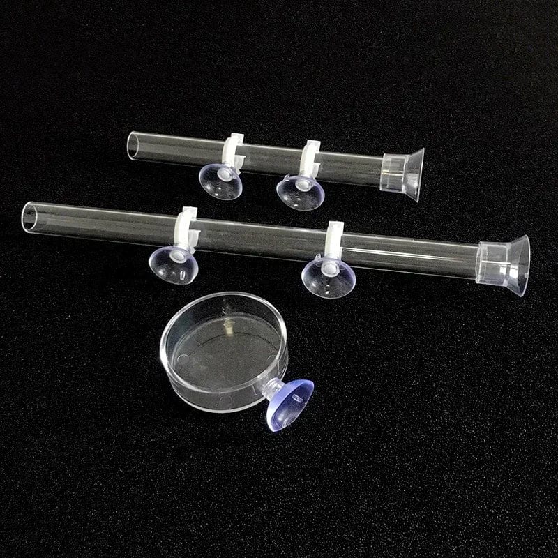 Acryl-Aquarium-Futterrohr-Schüssel Transparenter Fischtank Garnelen Schnecke Garnelenfutter-Futterschüssel Aquarium-Fütterungszubehör | Brehn