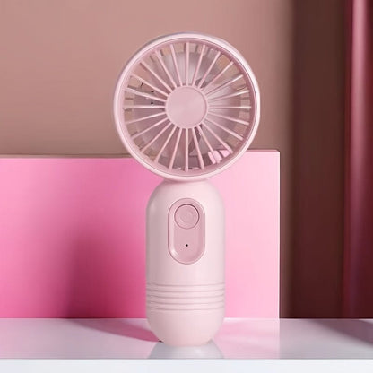 1PC Mini tragbarer Ventilator, USB wiederaufladbar, mit 3 Geschwindigkeiten - Handventilator für Männer und Frauen - Perfekt für Büro, Outdoor, Reisen und Camping | Brehn