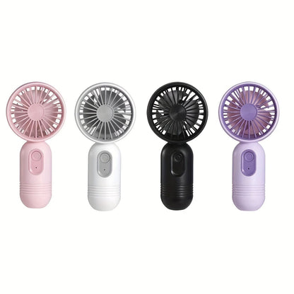 Planet Gates 1PC Mini Portable Fan, USB Rechargeable, With 3 Speeds - Handheld Fan For Men And Women - Perfect For Office, Outdoor, Travel, And Camping