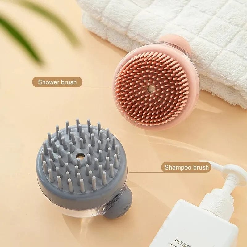 1pc Haustier-Badekborste Weiche Silikon Mit Shampoo-Spender Sanfte Massage Für Pflege Und Reinigung Von Fell Und Haar | Brehn