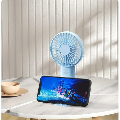 1 Stück USB Handheld Mini Ventilator - Tragbarer Elektrischer Ventilator Für Zuhause, Büro Und Reisen - Wiederaufladbarer Batteriebetrieb - Leise Und Mächtige Kühlung | Brehn