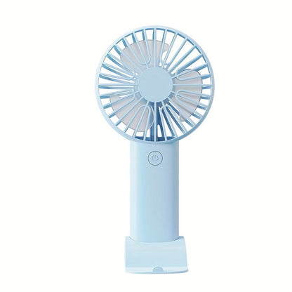 1 Stück USB Handheld Mini Ventilator - Tragbarer Elektrischer Ventilator Für Zuhause, Büro Und Reisen - Wiederaufladbarer Batteriebetrieb - Leise Und Mächtige Kühlung | Brehn